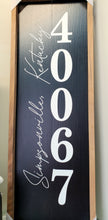Load image into Gallery viewer, Zip Code Vertical Sign - Choose Size and City
