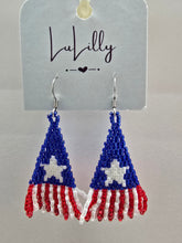 Load image into Gallery viewer, Patriotic Beaded Earrings - Choose Designs