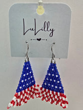 Load image into Gallery viewer, Patriotic Beaded Earrings - Choose Designs