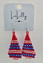Load image into Gallery viewer, Patriotic Beaded Earrings - Choose Designs