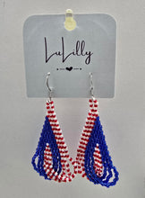 Load image into Gallery viewer, Patriotic Beaded Earrings - Choose Designs