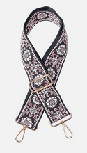 Load image into Gallery viewer, Pink and Black Pattern Adjustable Guitar Strap