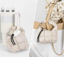 Load image into Gallery viewer, Mini Quilted Puffer Bag Charm/Keychain