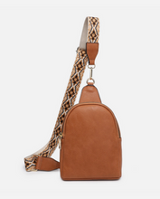 Load image into Gallery viewer, Brown Sling Bag w/ Guitar Strap