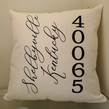 Load image into Gallery viewer, Zip Code Pillows - Customizable