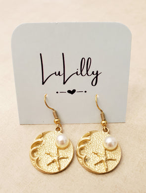 Pearl Starfish Earrings