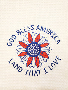 God Bless America Tea Towel