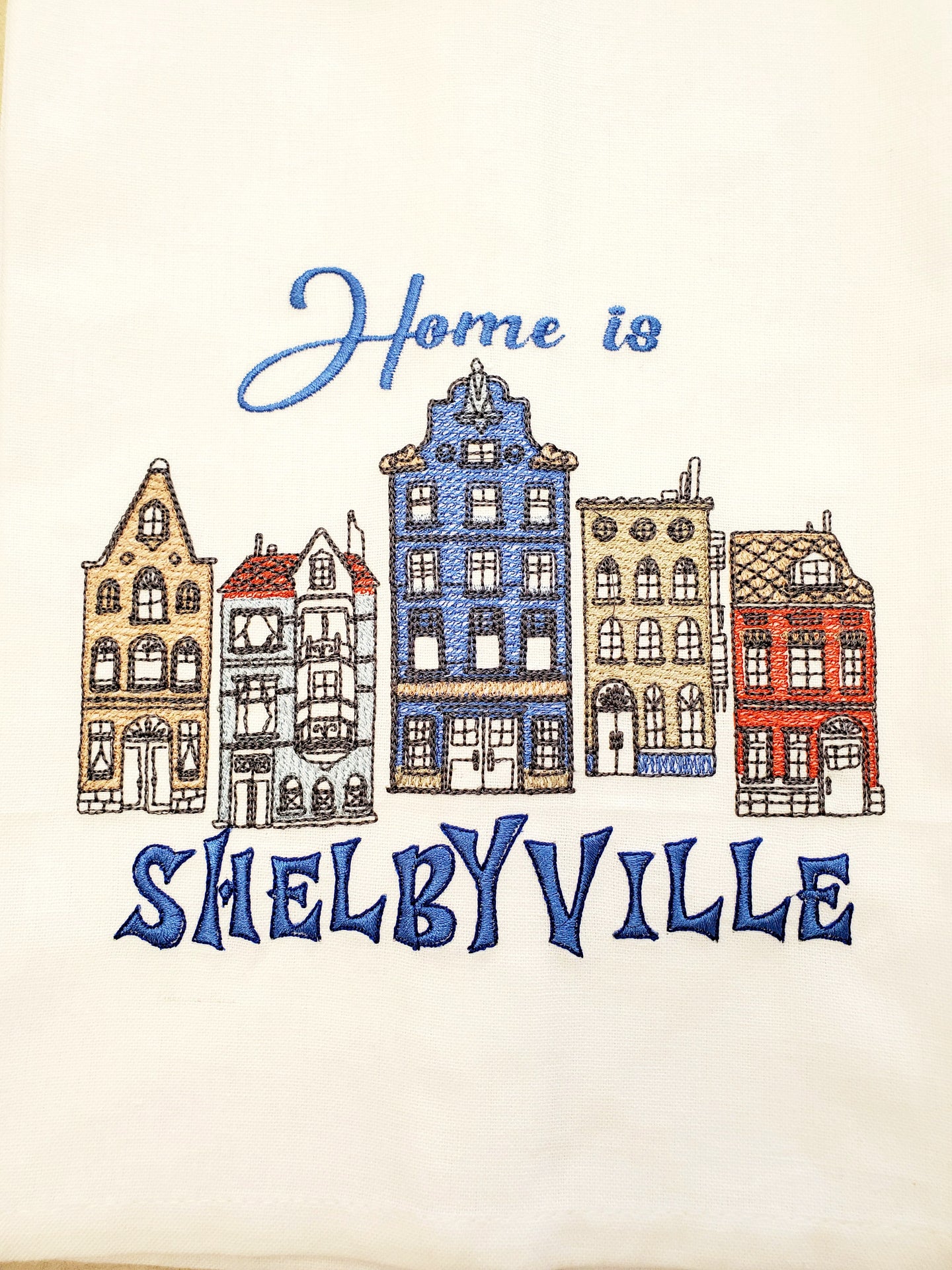 Home is Shelbyville Tea Towel