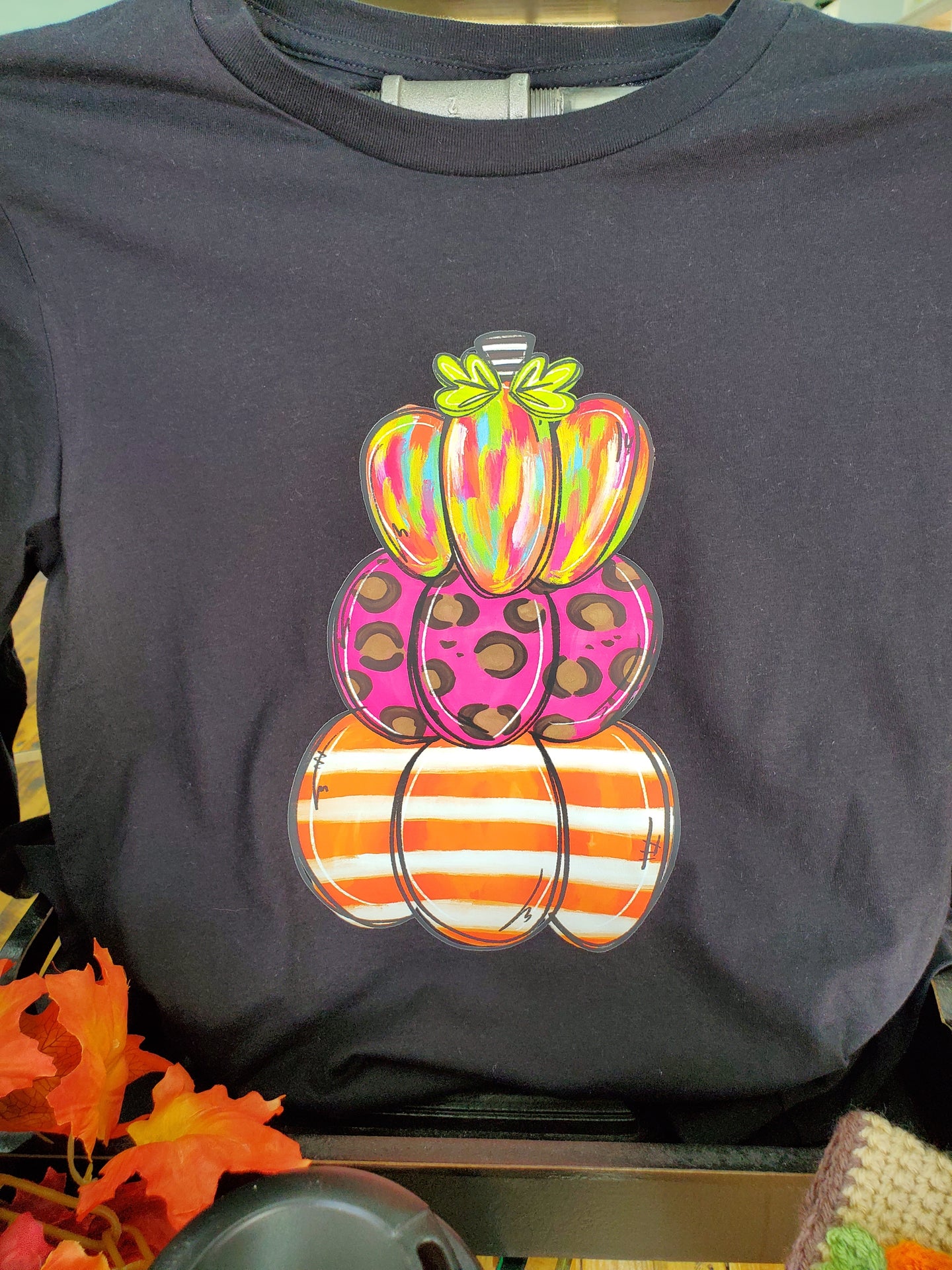 Stacked Pumpkins Long Sleeve T-Shirt