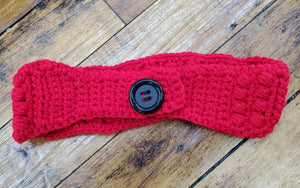 Red Headband w/ Button