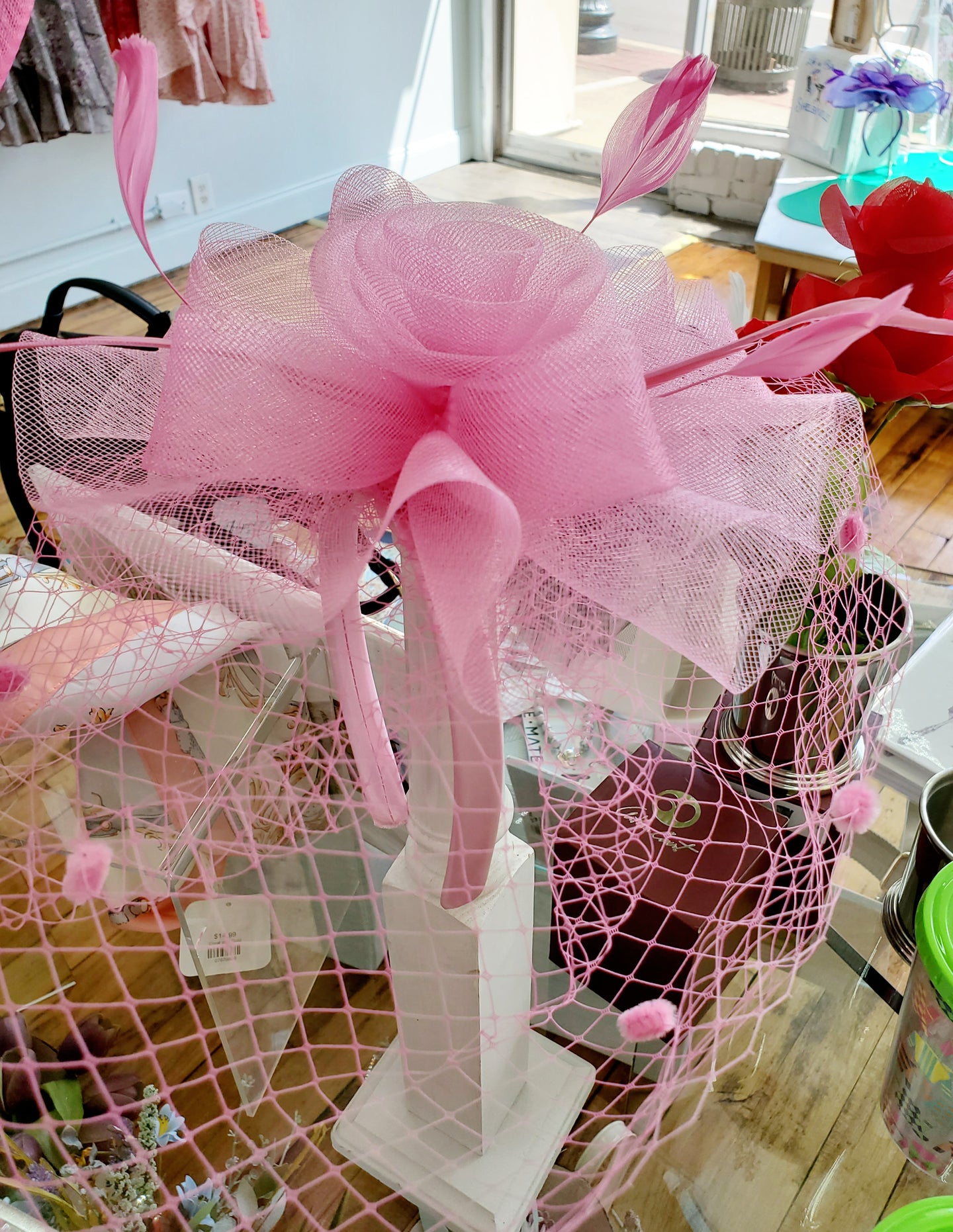 Pink Fascinator