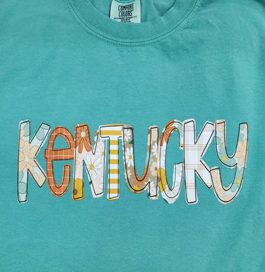 Floral Kentucky Long Sleeve T-Shirt - Choose Colors