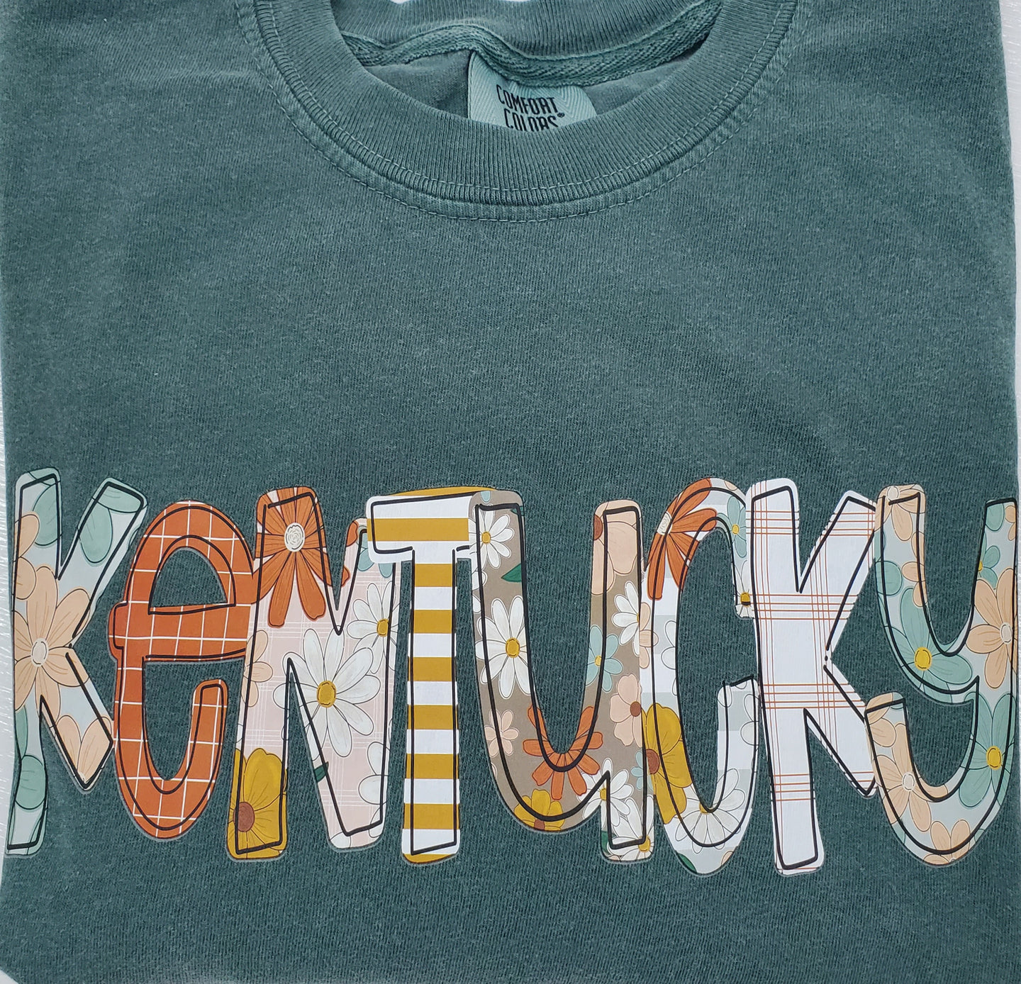 Floral Kentucky Long Sleeve T-Shirt - Choose Colors