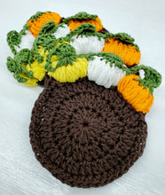 Load image into Gallery viewer, Crocheted Pumpkin Patch Coasters