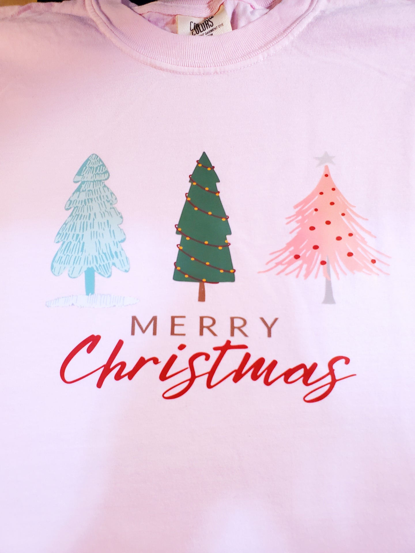 Merry Christmas Trees Long Sleeve T-Shirt