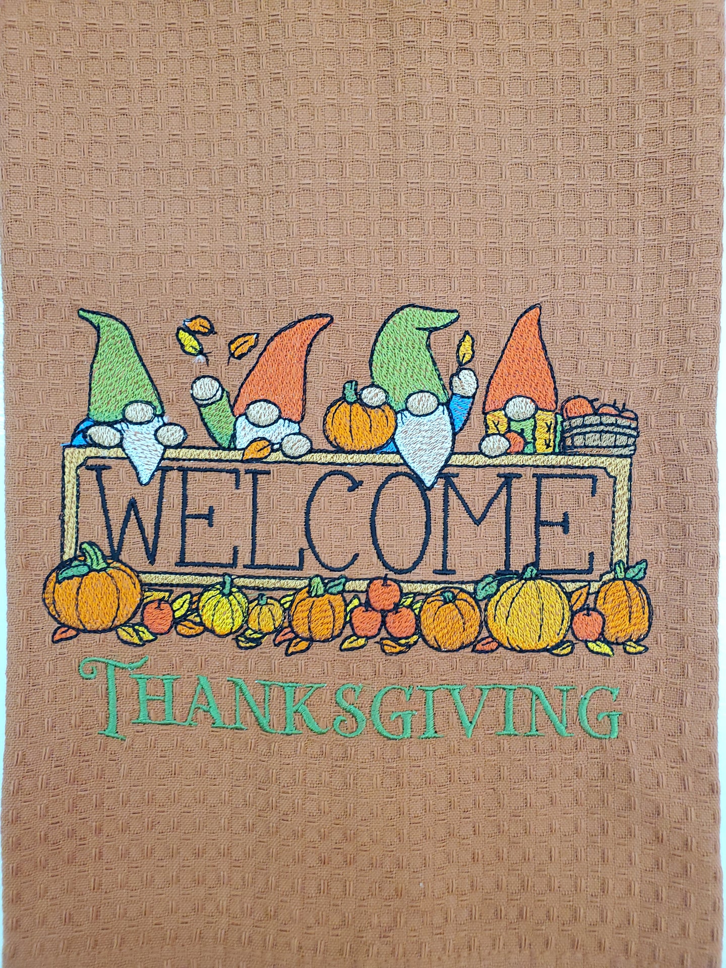 Welcome Thanksgiving Tea Towel