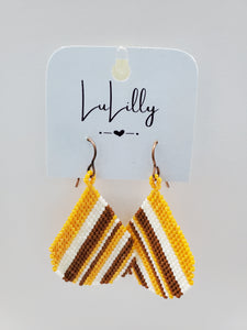 Beaded Teardrop Earrings by LuLilly - Choose Colors