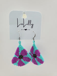 Beaded Teardrop Earrings by LuLilly - Choose Colors