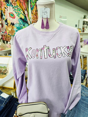 Floral Kentucky Letters Sweatshirt