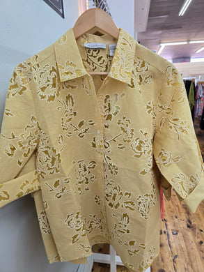Golden Yellow Button Down Blouse