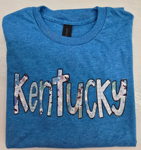 Load image into Gallery viewer, Soft KENTUCKY Floral Short Sleeve T-Shirt - Choose Colors