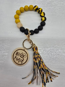 Beaded Wristlet with Wood Accent - Choice of Styles