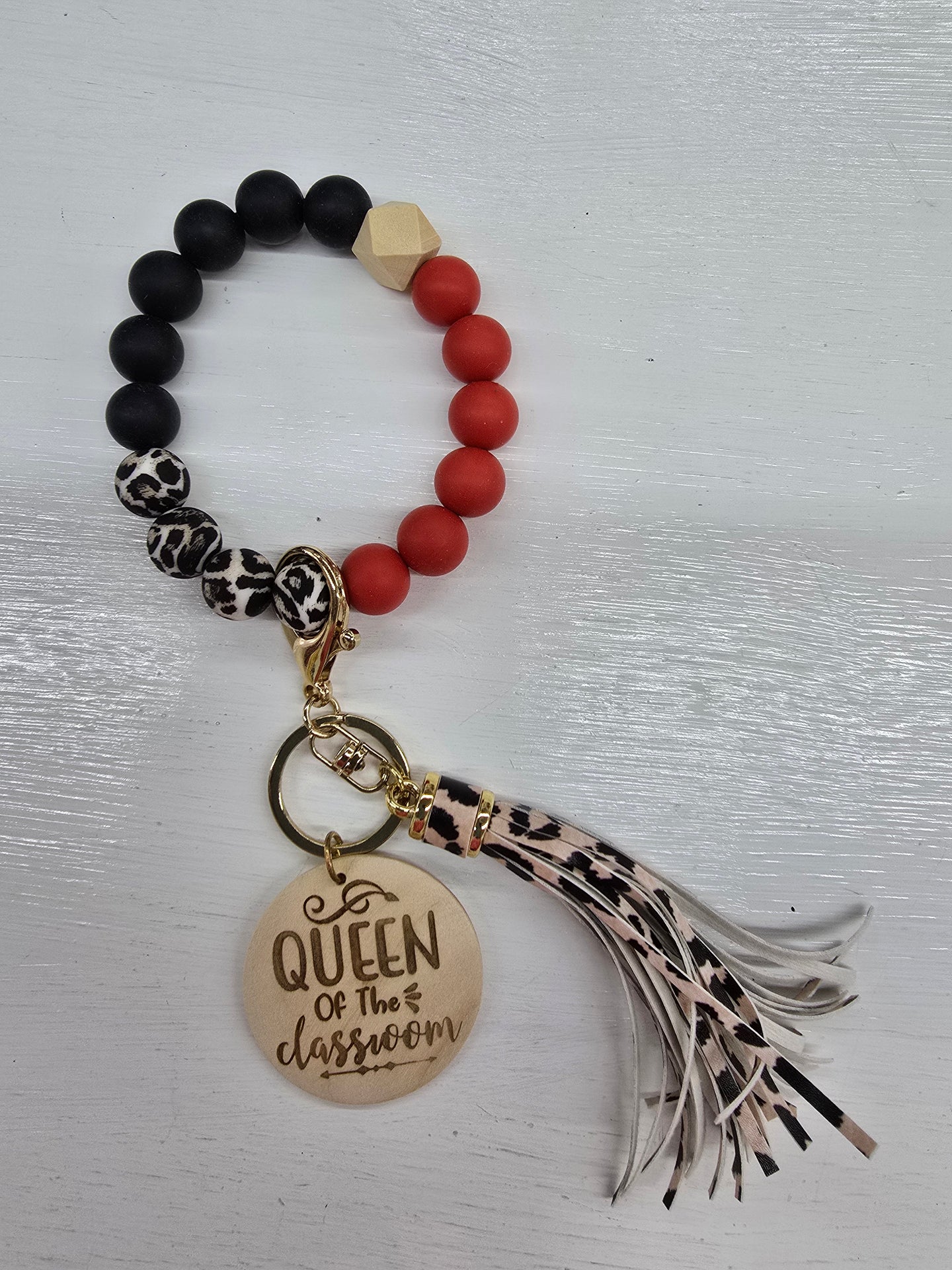 Beaded Wristlet with Wood Accent - Choice of Styles