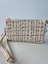 Load image into Gallery viewer, Multi Compartment Crossbody - Beige Sparkle Tweed