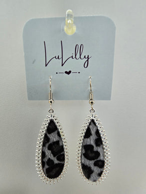 Leopard Teardrop Earrings by LuLilly
