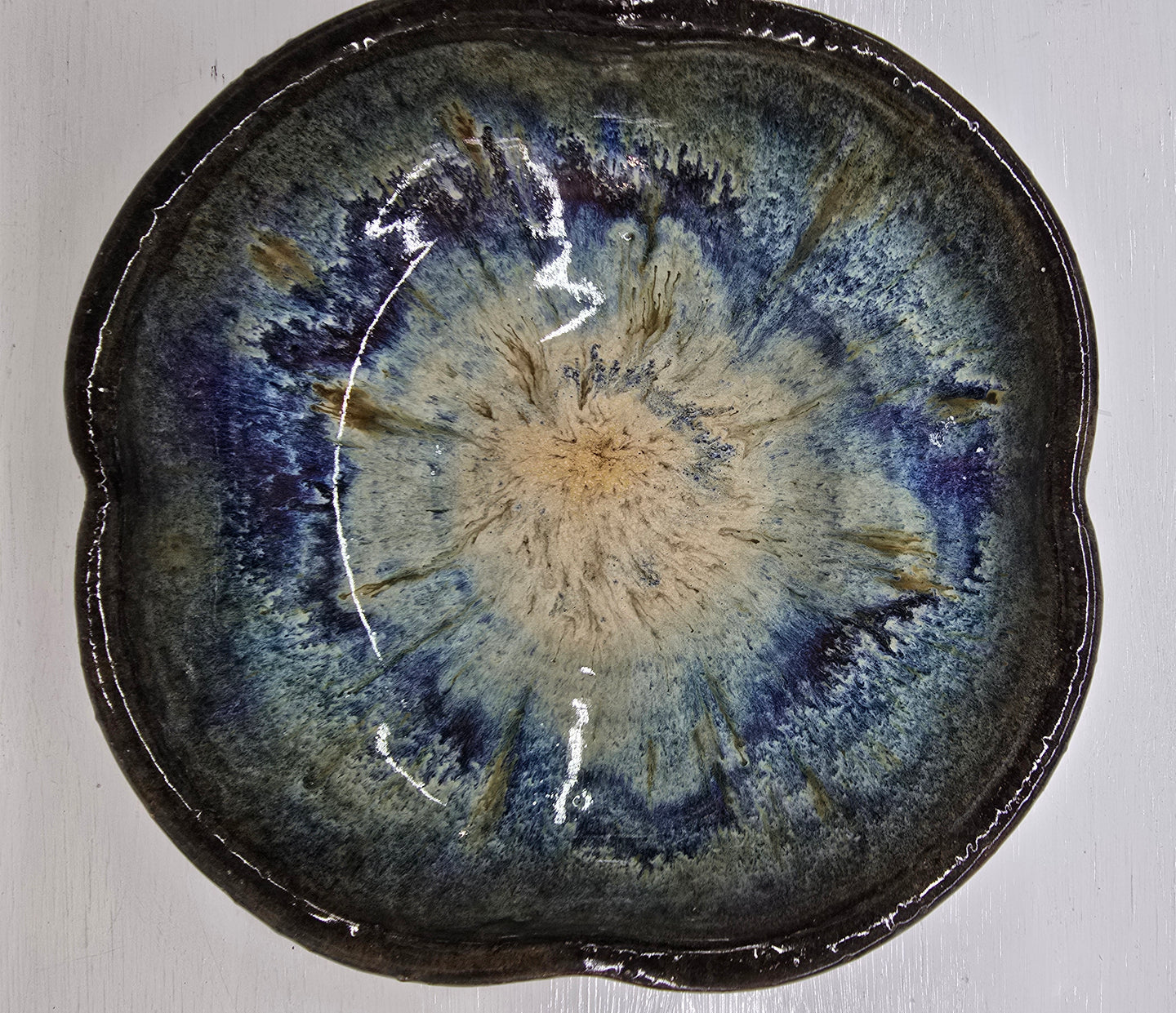 Scalloped Edge Handmade Pottery Bowl