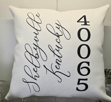 Load image into Gallery viewer, Zip Code Pillows - Customizable