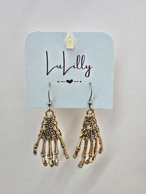 Spooky Skeletal Earrings by LuLilly