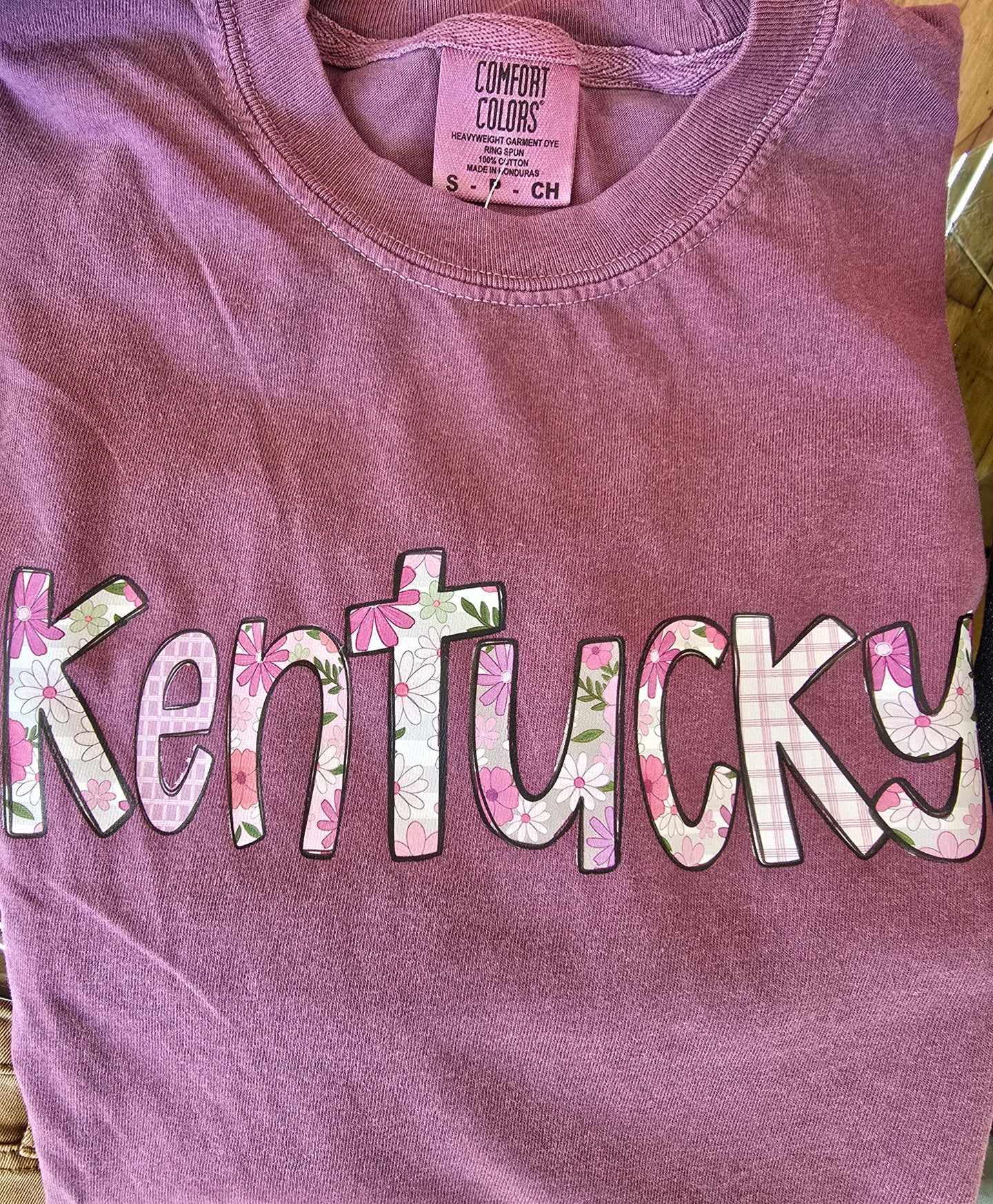 Kentucky Floral Long Sleeve T-Shirt - Choose Colors