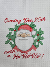 Load image into Gallery viewer, Holiday Embroidered Tea Towels - Choose Designs