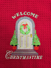 Load image into Gallery viewer, Holiday Embroidered Tea Towels - Choose Designs