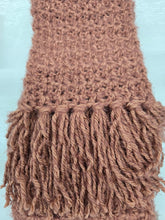 Load image into Gallery viewer, Soft Hand Crocheted Scarf w/ Fringe - Choose Colors