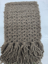 Load image into Gallery viewer, Soft Hand Crocheted Scarf w/ Fringe - Choose Colors