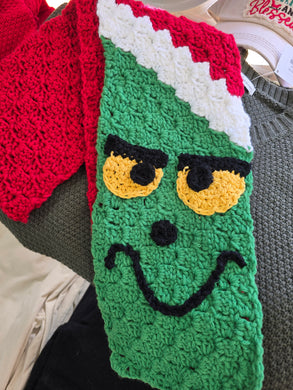 Holiday Green Monster Scarf