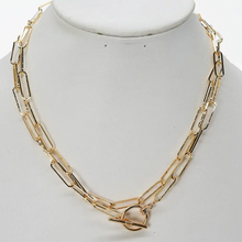 Load image into Gallery viewer, Toggle Link and Chain Necklace