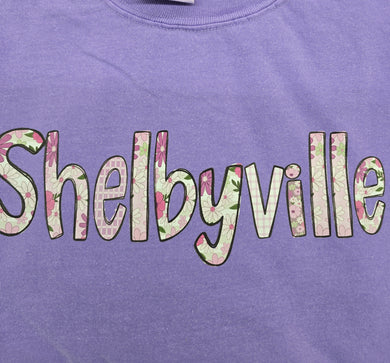 CC SHELBYVILLE Floral Letter Short Sleeve T-Shirt