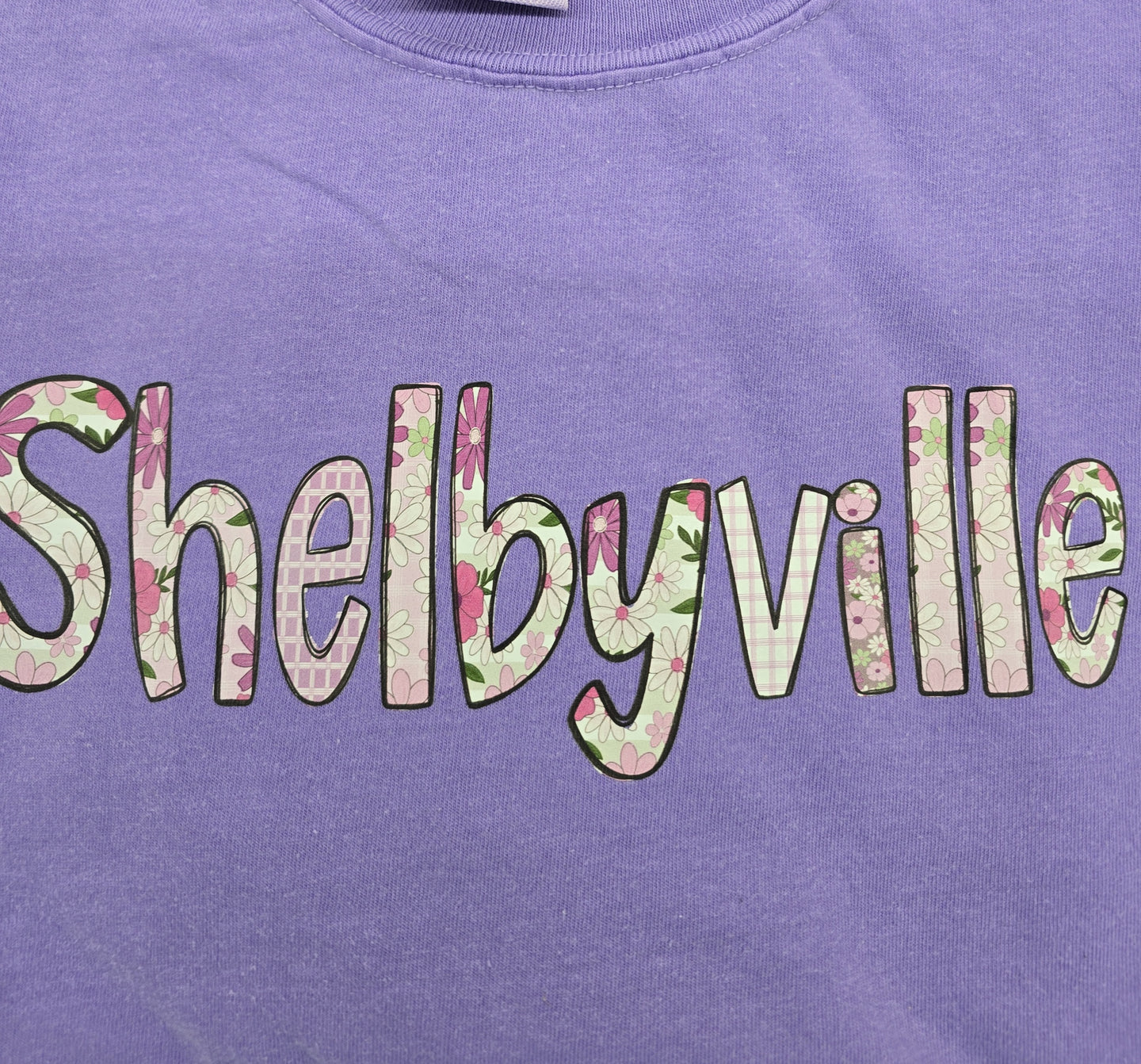 CC SHELBYVILLE Floral Letter Short Sleeve T-Shirt