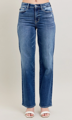 Judy Blue Dark Wash 90's Straight Leg Jeans