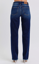 Load image into Gallery viewer, Judy Blue Mid Rise Straight Leg with Fray Hem Jeans