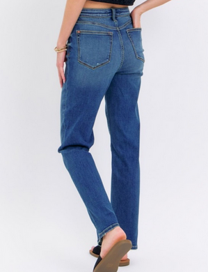 Judy Blue High Rise Straight Leg Blue Jeans