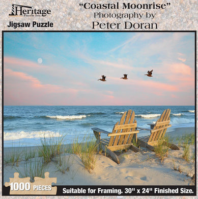 Coastal Moonrise 1000 pc Jigsaw Puzzle
