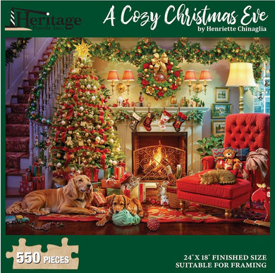 Cozy Christmas 550 pc Jigsaw Puzzle