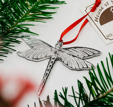 Dragonfly Pewter Ornament