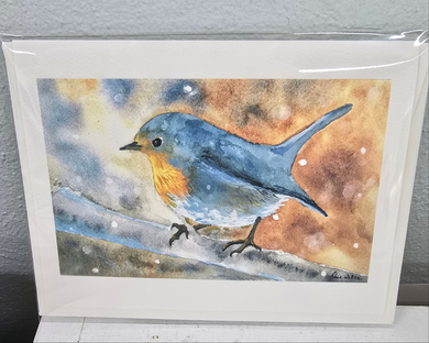 Watercolor Bird Notecard by Charles Wallace