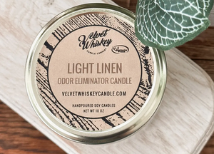 Light Linen (Odor Eliminator) Soy Candles