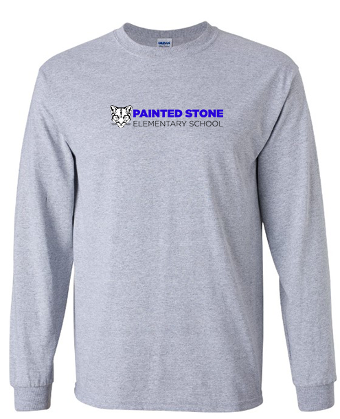 Painted Stone Elementary School - Long Sleeve T-Shirt